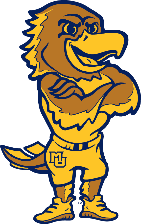 Marquette Golden Eagles 2020-Pres Mascot Logo v2 diy DTF decal sticker